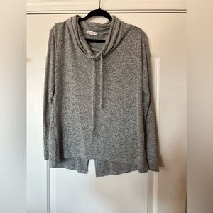 412. Socialite Mock Neck Sweater Heather Gray Women’s Size S